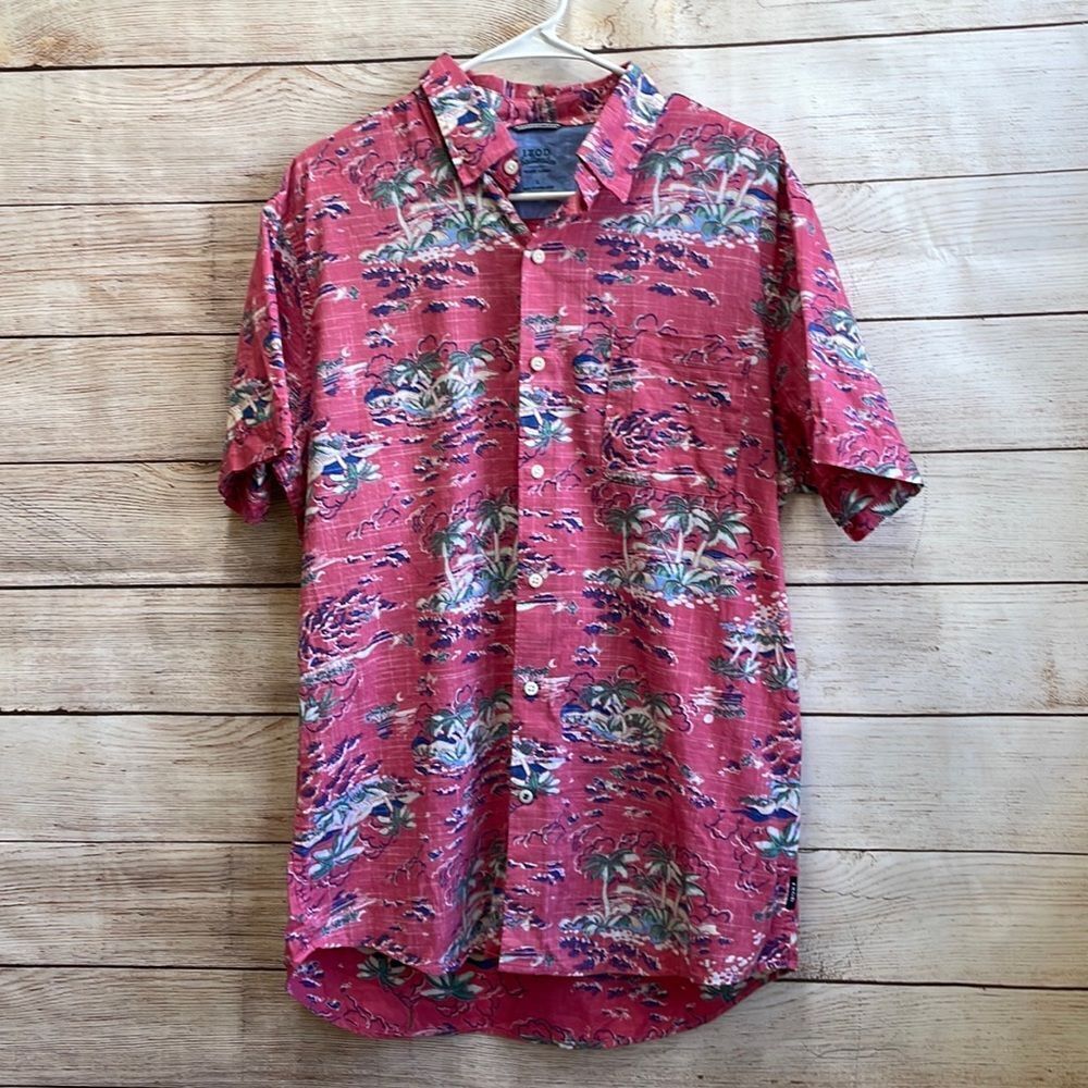 IZOD SALTWATER SHIRT IN PNK PRINT